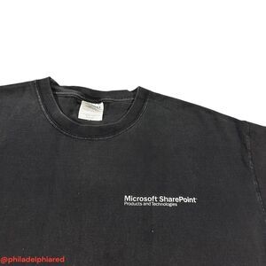 Vintage Y2K 2000's Microsoft Sharepoint computer t-shirt mens Large